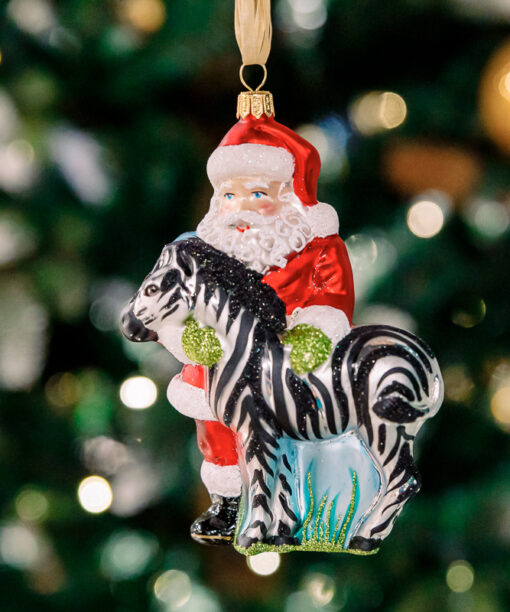 Santa Claus with zebra 1k0a6431