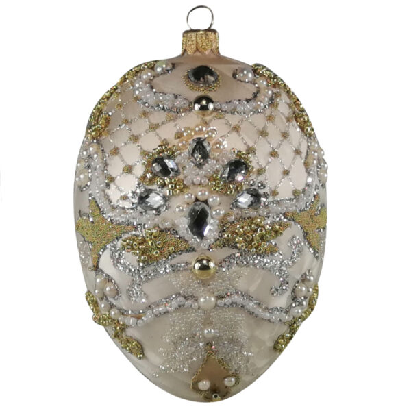 Royal egg - White necklace F168 24478mgx