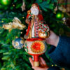 Santa Claus with the bag of the star of Bethlehem tree top  1k0a7481
