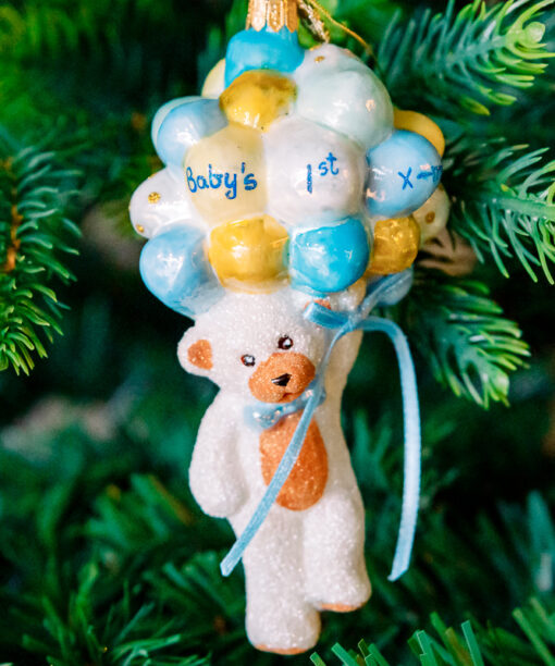 Teddy bear for the boy's first Christmas 1k0a7505