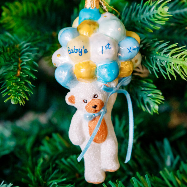 Teddy bear for the boy's first Christmas 1k0a7505