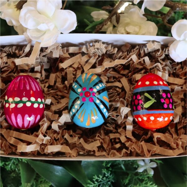 Set Wooden eggs - spring flowers Zd 19