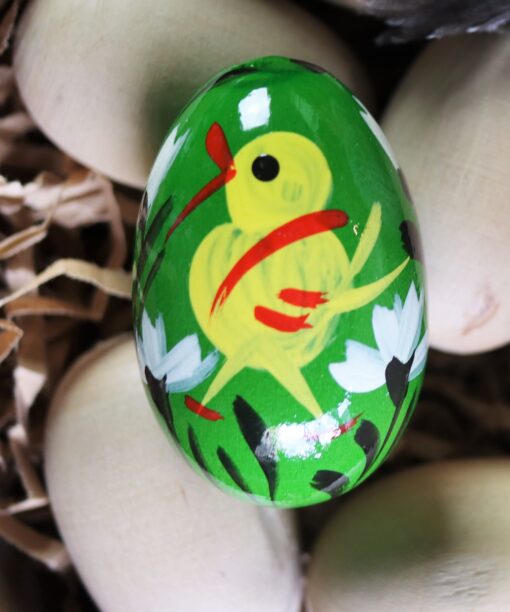 Wooden Easter egg - Lamb on red  Img 8041 2