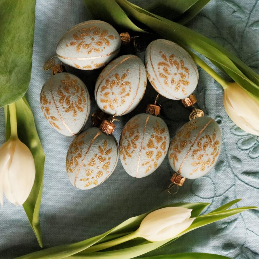 Mini jajko - Złote pasy na błękitnym macie  Mg 2270 scaled