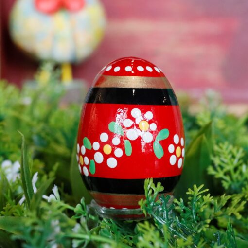 Wooden Easter egg - Flowers on the belt Mg 2320 scaled