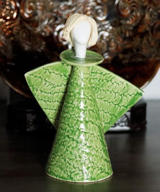 Anioły ceramiczne - Zielony Aniołek  Mg 3210 scaled