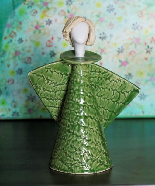 Anioły ceramiczne - Zielony Aniołek  Mg 3211 scaled