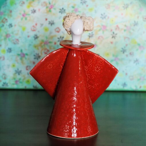 Anioły ceramiczne - Czerwony Aniołek Mg 3213 scaled