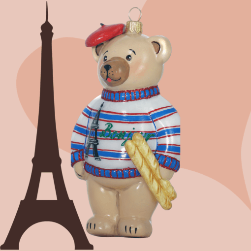 Jewelery collection - Animals - French Teddy Bear with baguettes (Kopia) 4015fr 1