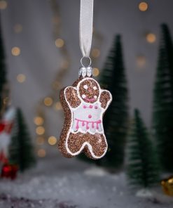 Piernikowa Kolekcja - dziewczynka z piernika w białej sukience  Bombkarnia 1225 078