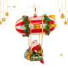 Santa Clauses - Christmas Zeppelin with Santa S124