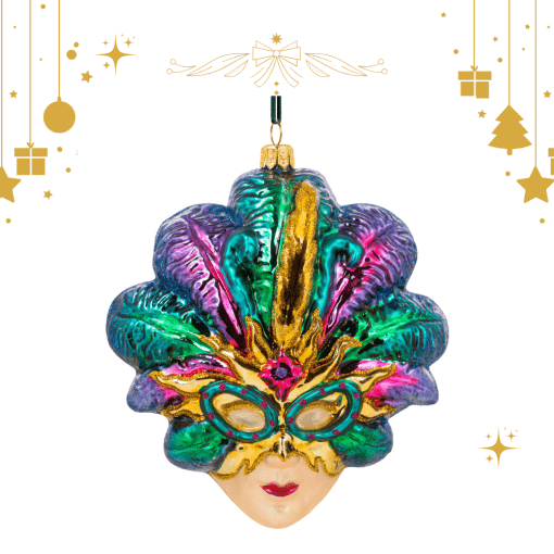Venetian mask - turquoise S503