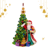 Santa Clauses - Santa Claus with a small Christmas Tree S705