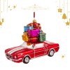 Samochody - Czerwony Mustang z prezentami  S850