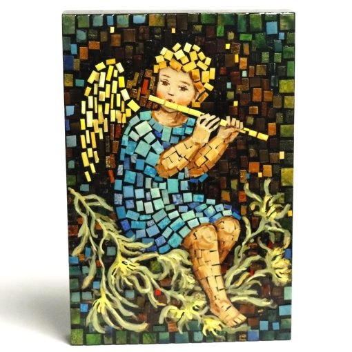 Mosaic - Angel playing the flute Mg 6422 scaled