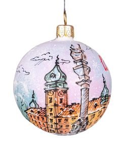 Bombki Warszawskie - Plac Zamkowy  S5 bombkarnia biale 33