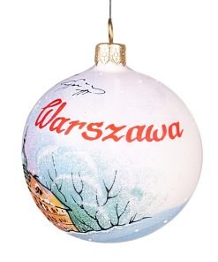 Bombki Warszawskie - Plac Zamkowy  S5 bombkarnia biale 34