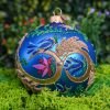 Bishop embroidery - matte blue S6 bombkarnia scenografia 18