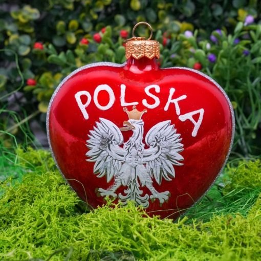 Patriotyczne - Serduszko z Godłem Polskim S6 bombkarnia scenografia 20