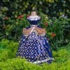 Dress- navy blue dress  S6 bombkarnia scenografia 23