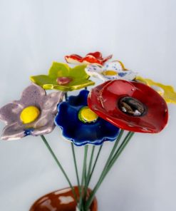 Ceramiczny kolorowy bukiet  S8 bombkarnia scenografia 013