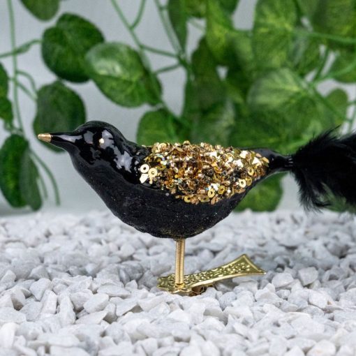 Birds – Spring bird on the clip – black S8 bombkarnia scenografia 04