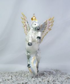 Kolekcja jubilerska - Jubilerski pegaz biało - złoty  S8 bombkarnia scenografia 042