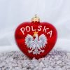 Patriotyczne - Serduszko z Godłem Polskim  S8 bombkarnia scenografia 091