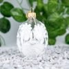 Mini egg - White flower on clear glass  S8 bombkarnia scenografia 17