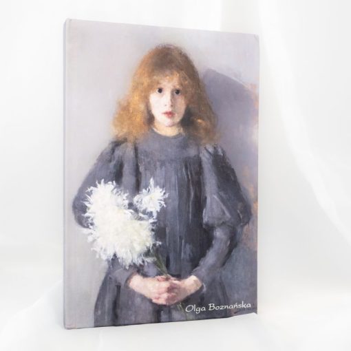 Olga Boznańska - Notebook B5 80k - "Girl with chrysanthemums, 1894" S8 bombkarnia scenografia 38