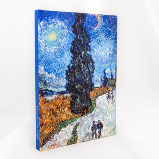 Vincent van Gogh - Notebook A5 80k - "Road with Cypress and Star, 1890" S8 bombkarnia scenografia 42