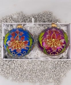 Kontusz embroidery set - purple and navy blue  S10 bombkarnia scenografia 057