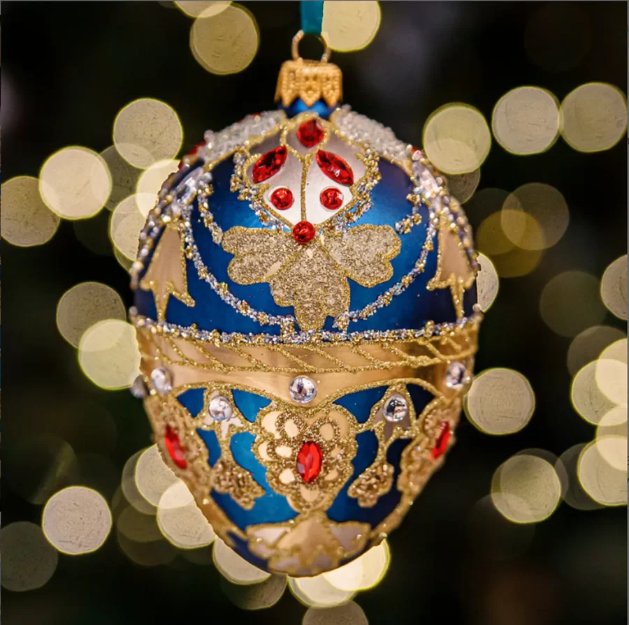 Jakie motywy ludowe pojawiają się na bombkach choinkowych? Jajko faberge