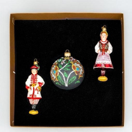 Folk Set - Regional Costumes - Kaszuby couple and a bauble S11 bombkarnia 004