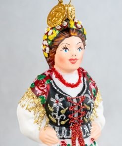 Zestaw - Stroje Regionalne - Górale i bombka (biały)  S11 bombkarnia 036