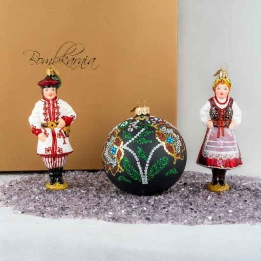 Folk Set - Regional Costumes - Kaszuby couple and a bauble S11 bombkarnia 041