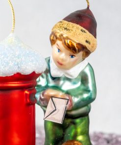 Komozja - Kolekcja Wiktoriańska - Chłopiec ze skrzynką na listy  S11 bombkarnia 073