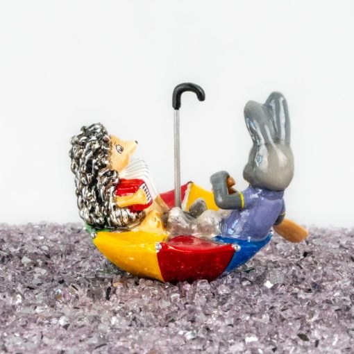 Komozja - Hare and a hedgehog in an umbrella - Image 3