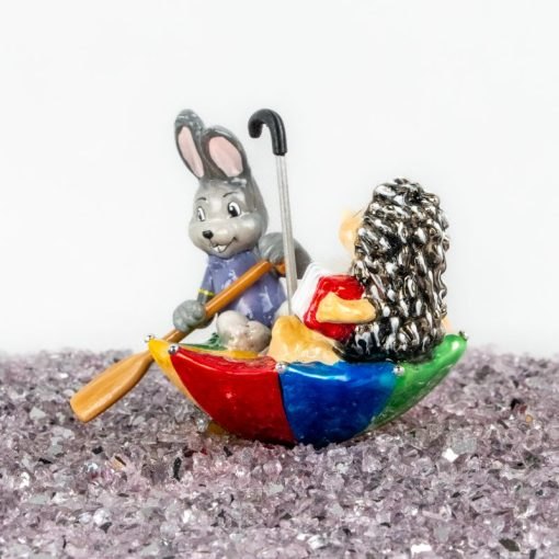 Komozja - Hare and a hedgehog in an umbrella - Image 2