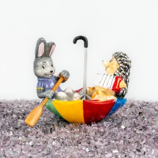 Komozja - Hare and a hedgehog in an umbrella S11 bombkarnia 116