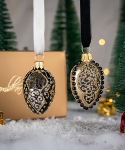 Mini jajka - Zestaw - Czarna elegancja  S12 bombkarnia 014