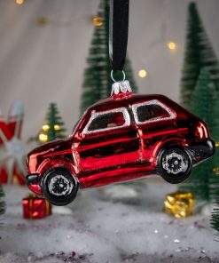 Samochody - "Maluch" czerwony  S12 bombkarnia 027