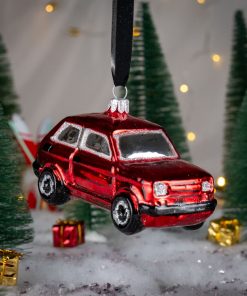 Samochody - "Maluch" czerwony  S12 bombkarnia 029