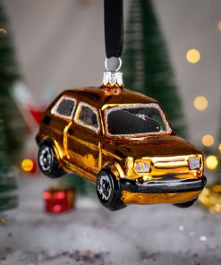 Samochody - "Maluch" złoty S12 bombkarnia 040