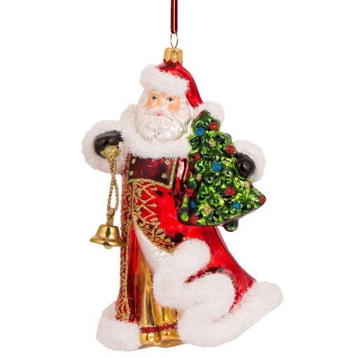 Santa Clauses - Santa Claus with Bell and Christmas Tree S846 scaled