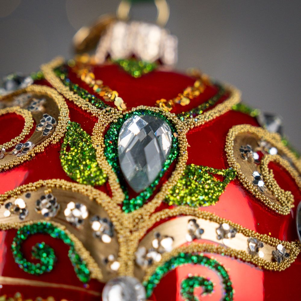 Jajka Carskie - Czerwień i Zieleń w Złotym Blasku Bombkarnia1125 022