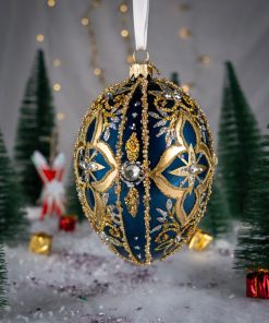 Jajka Carskie - Świąteczne Jajko z Poinsecją  Bombkarnia1125 095