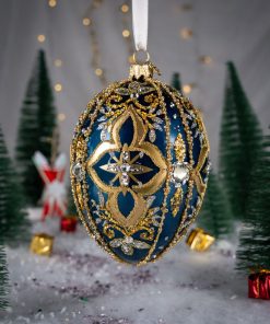 Jajka Carskie - Świąteczne Jajko z Poinsecją  Bombkarnia1125 096