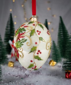 Jajka Carskie - Czerwień i Zieleń w Złotym Blasku  Bombkarnia1125 097