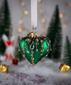 Serca - Czerwone Serce w Złotym Blasku  Bombkarnia1125 171